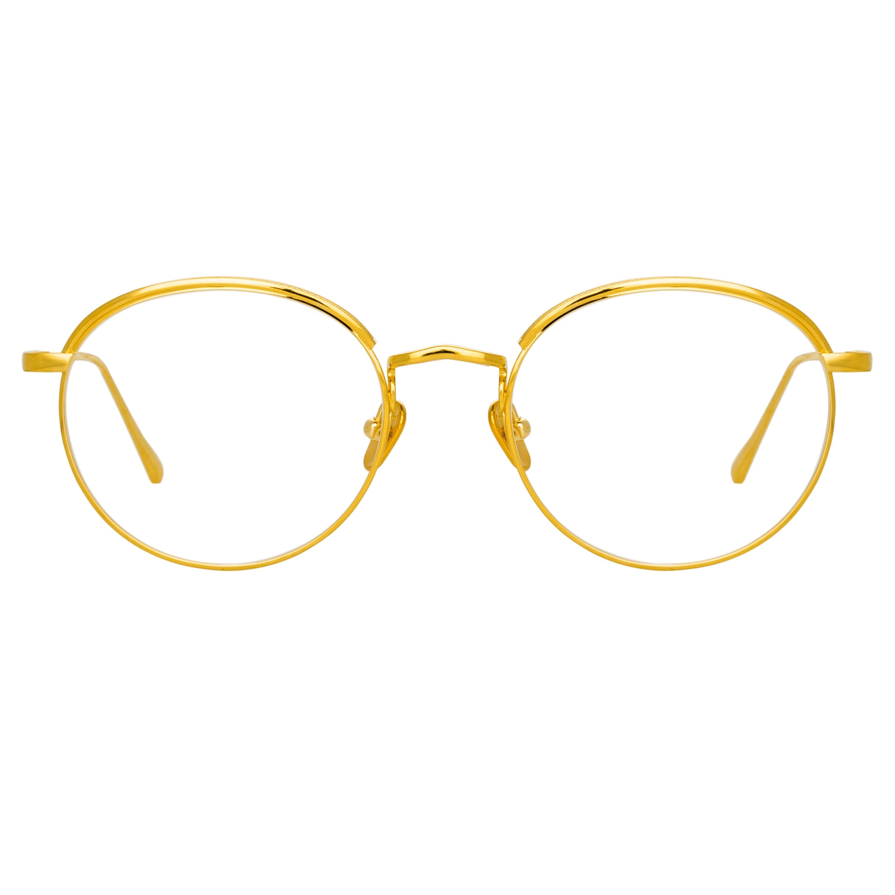THE MARLON | OVAL OPTICAL FRAME IN YELLOW GOLD (C5) - 1