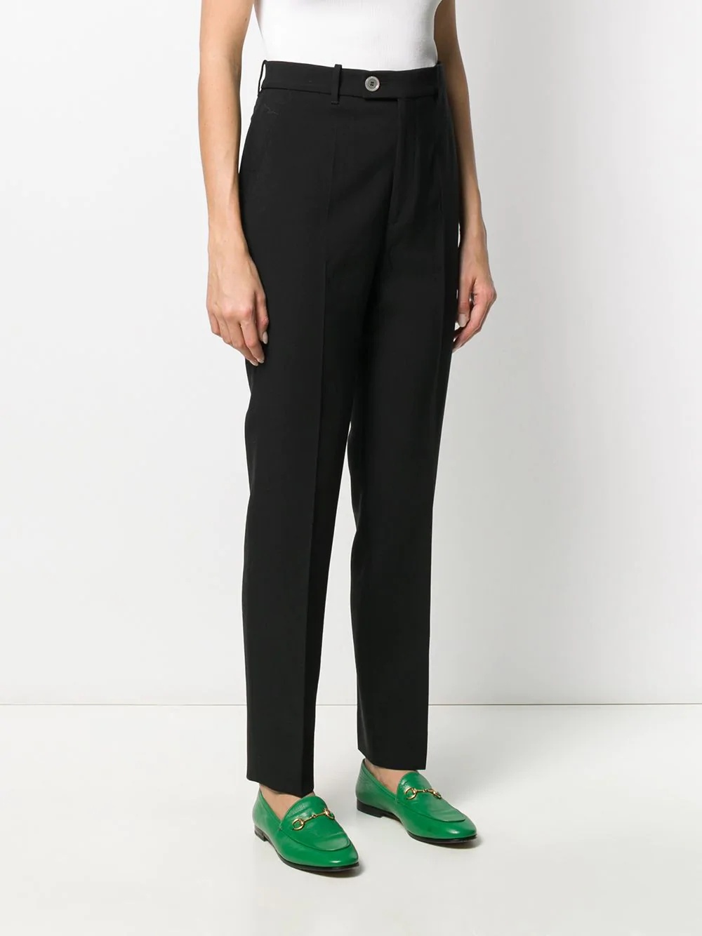 high-waisted tailored trousers - 3