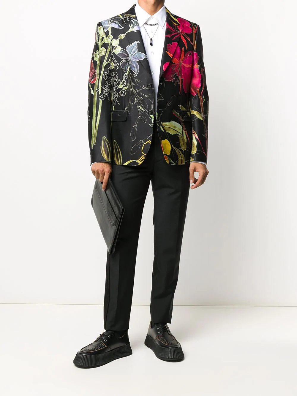 deconstructed floral blazer - 2