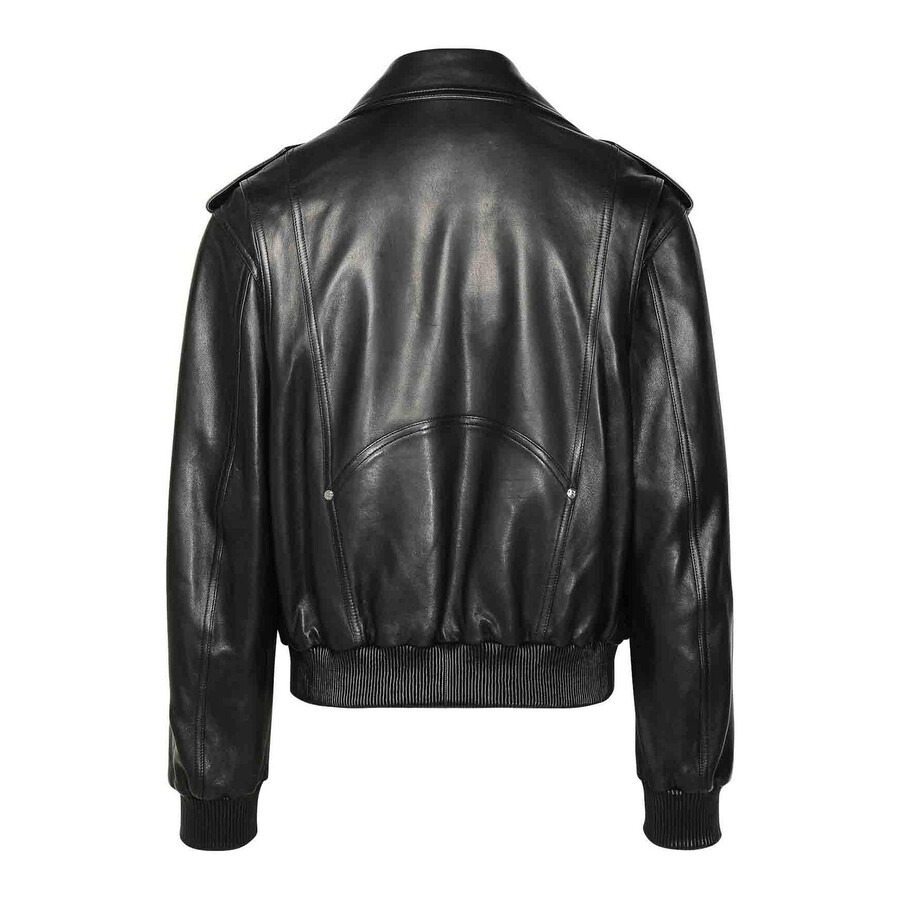 Balmain Leather Bomber Jacket - 6