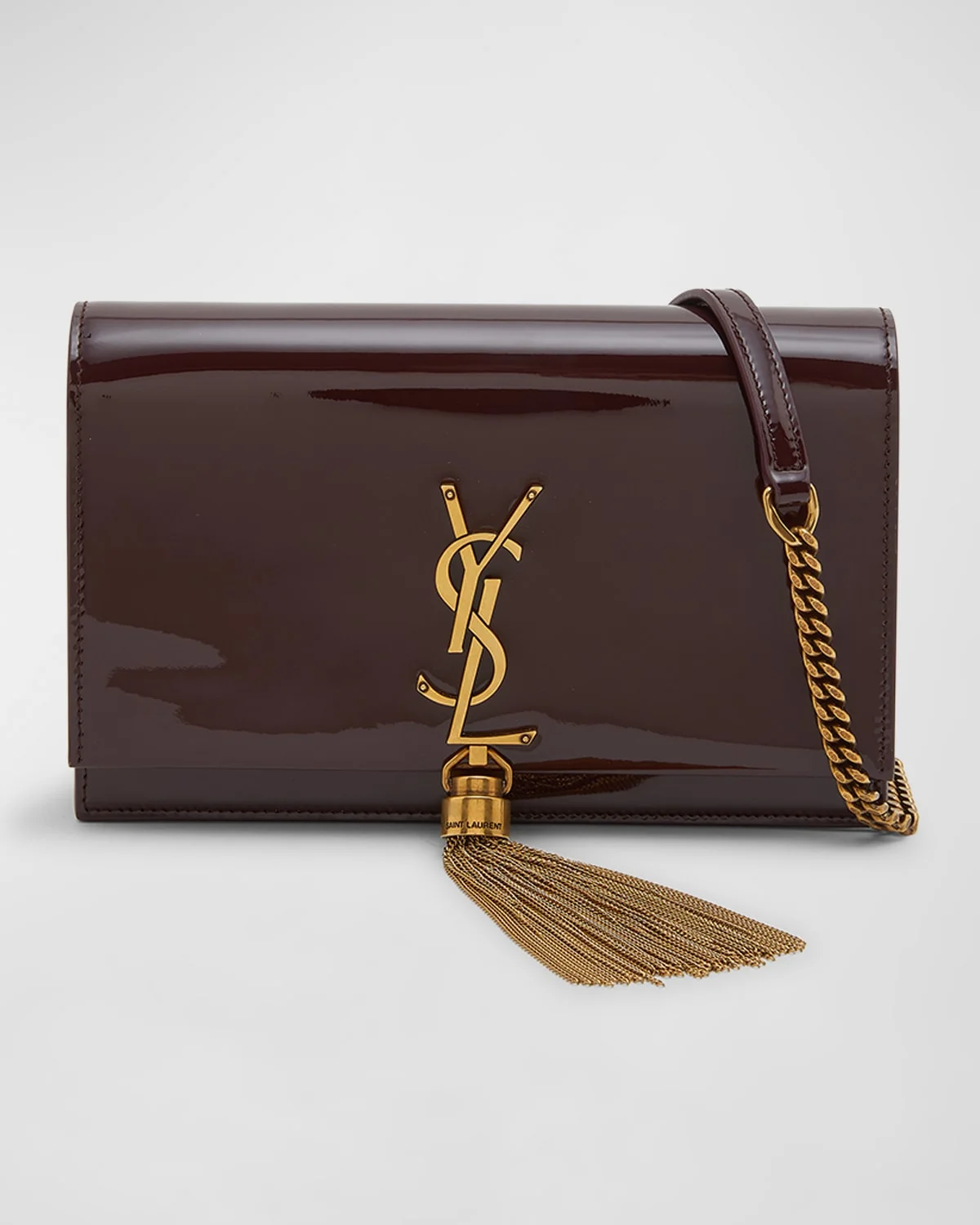 Kate Small Tassel YSL Wallet on Chain in Patent Leather - 1