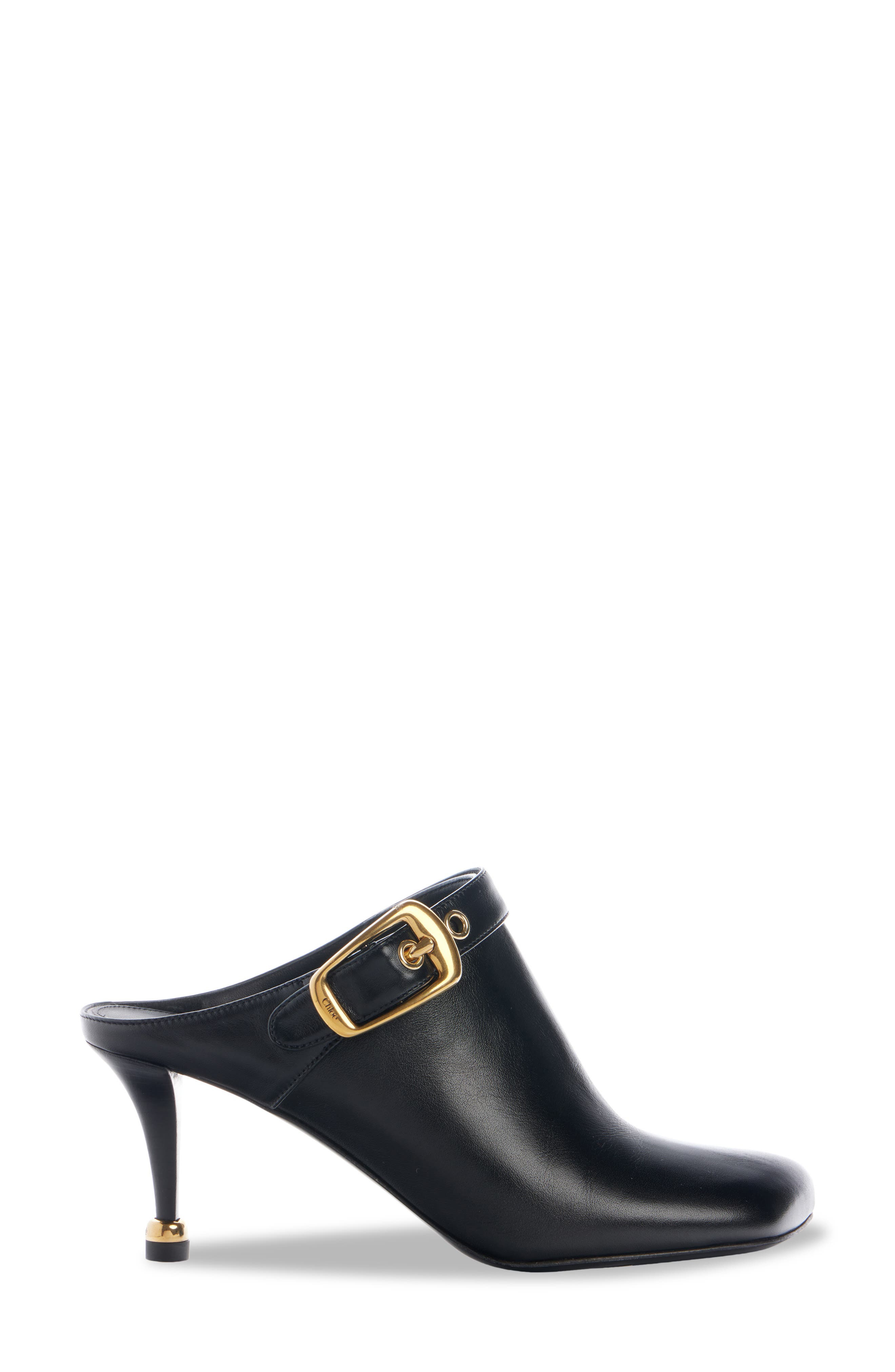 Chloé Andrea Buckle Detail Mule in Black at Nordstrom - 3