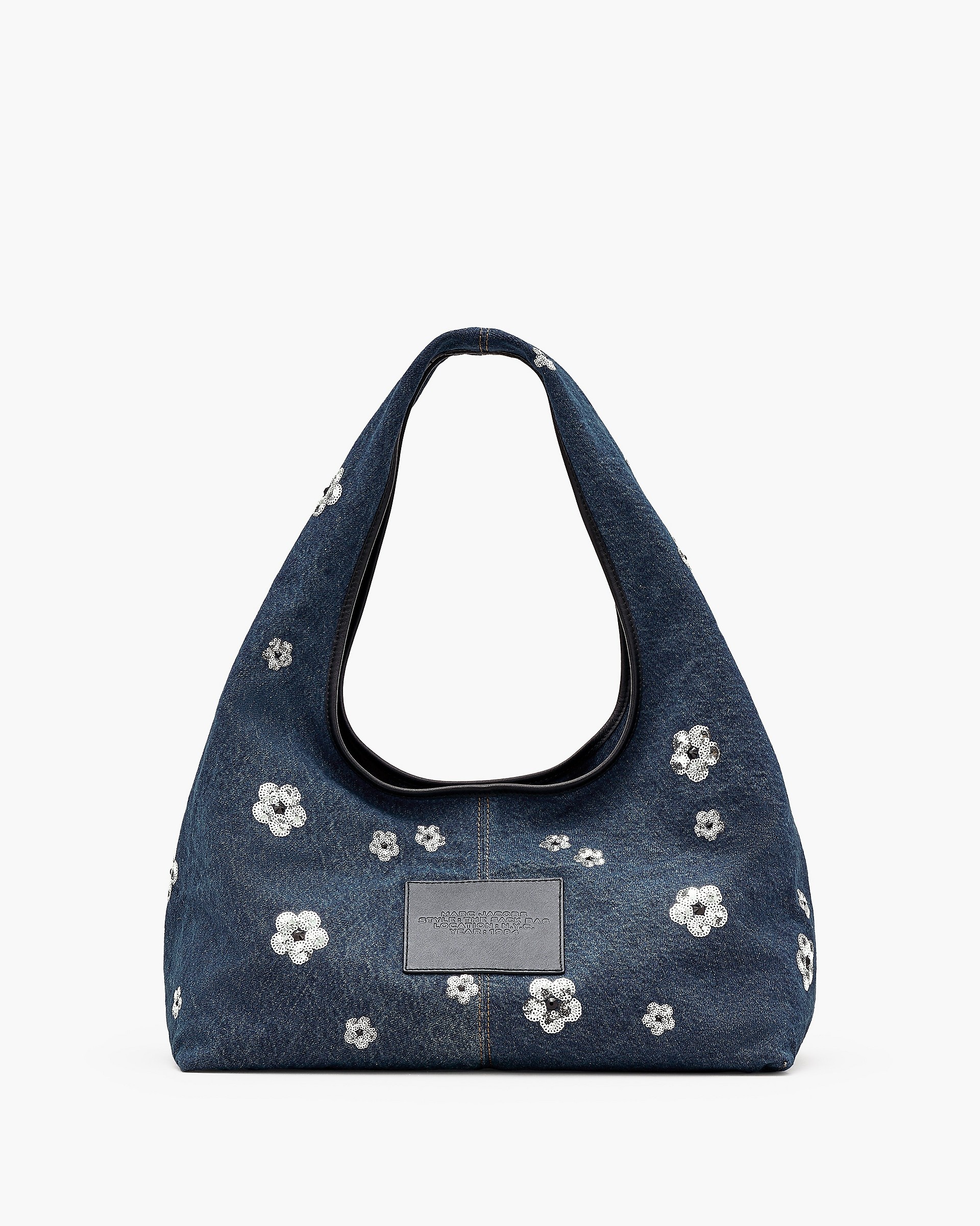 THE SEQUIN DAISY DENIM SACK BAG - 3