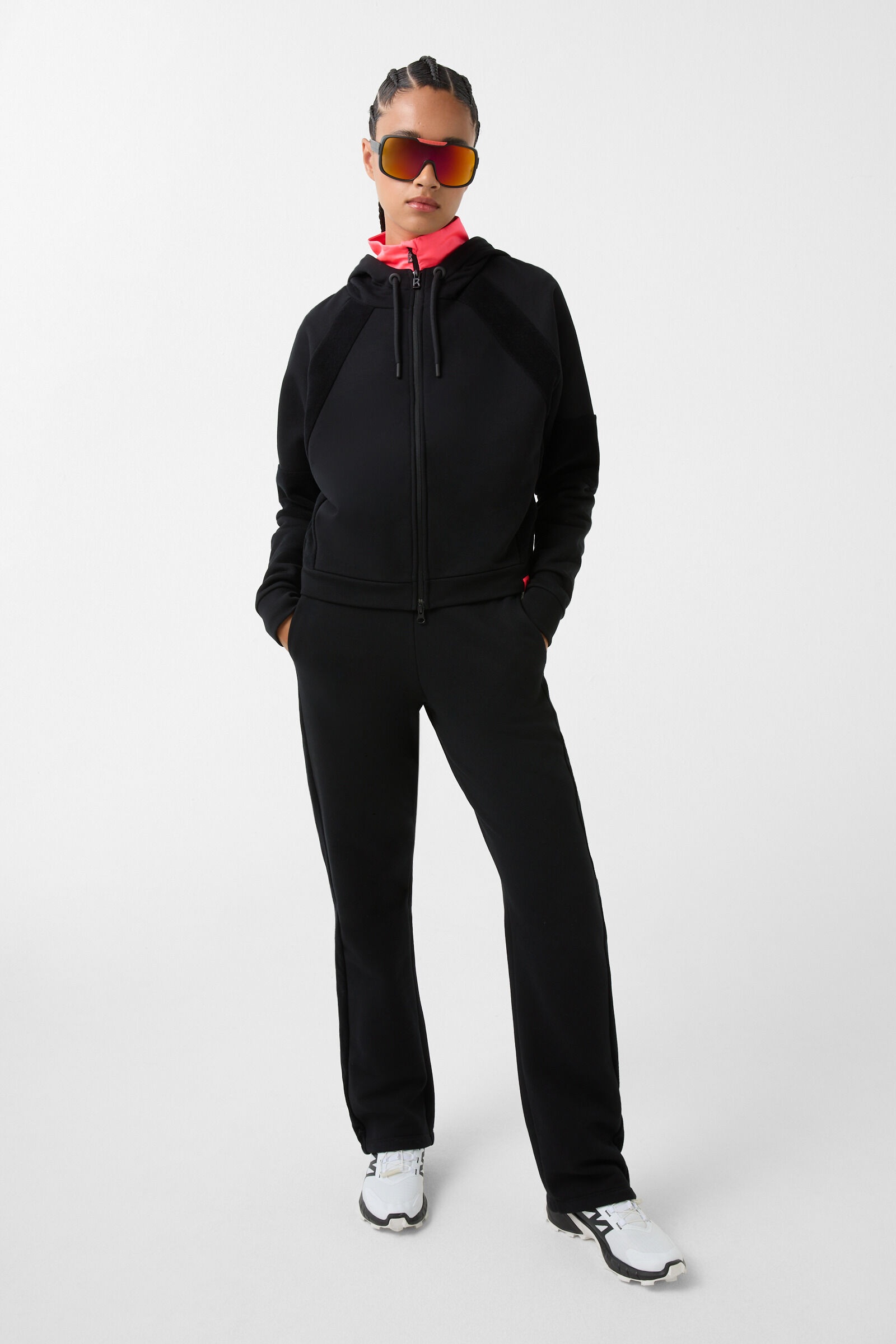 Jaden Sweatshirt jacket in Black - 4