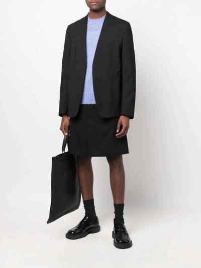 Raf Simons inverted-pleat detail shorts outlook