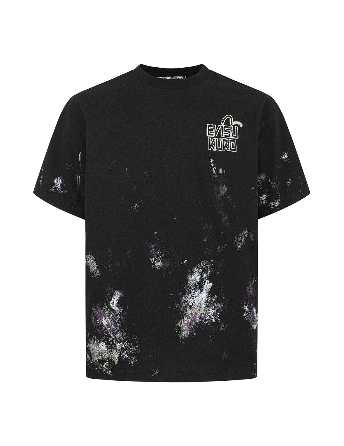 Handbrushed Print Regular Fit T-Shirt - 9