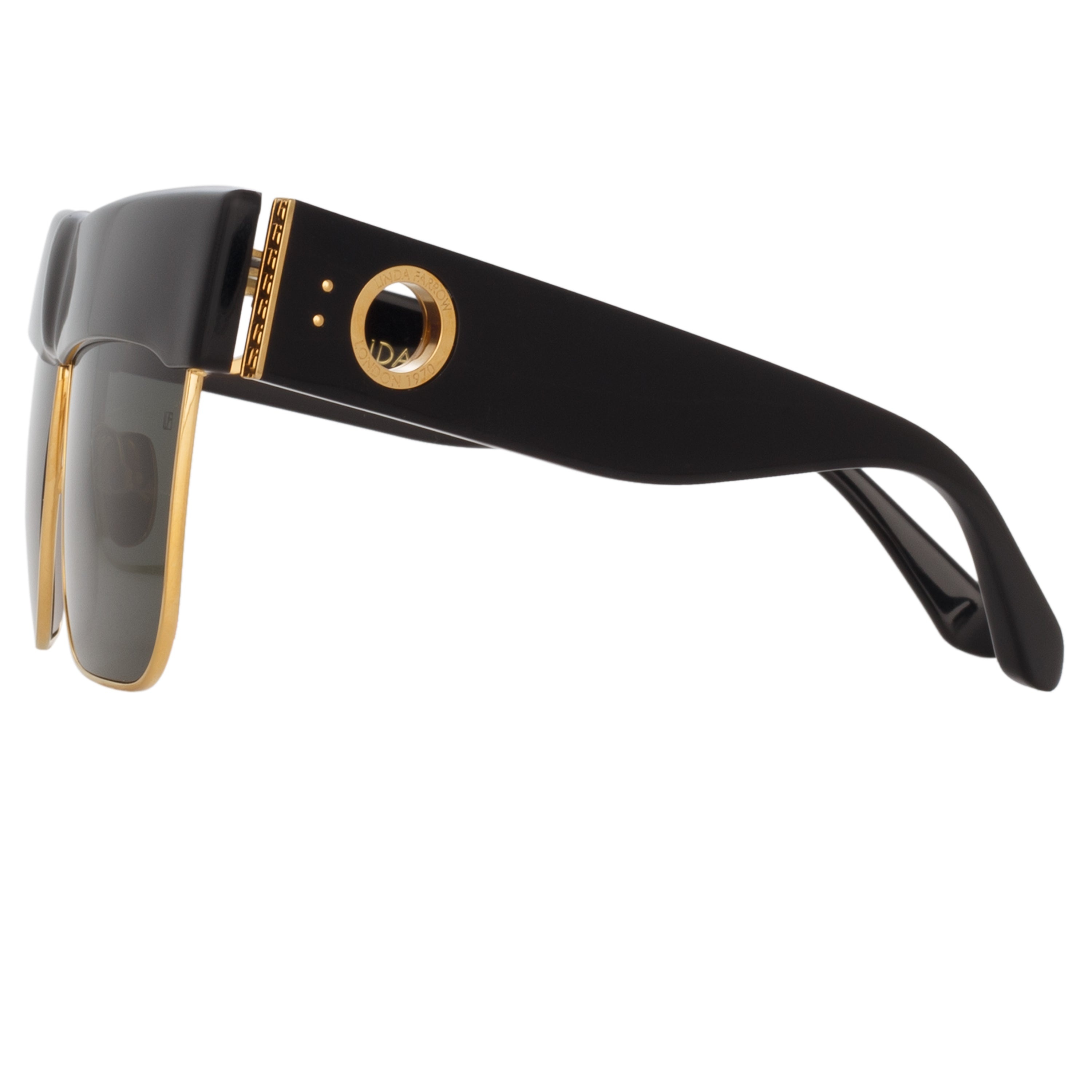 ROSALIE OVERSIZED SUNGLASSES IN BLACK - 4