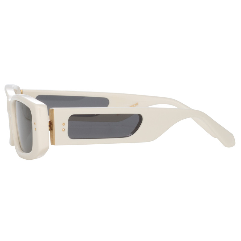 TALITA RECTANGULAR SUNGLASSES IN WHITE 4