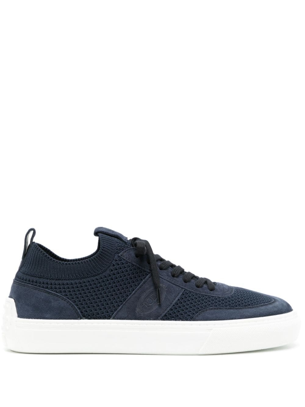 panelled low-top sneakers - 1