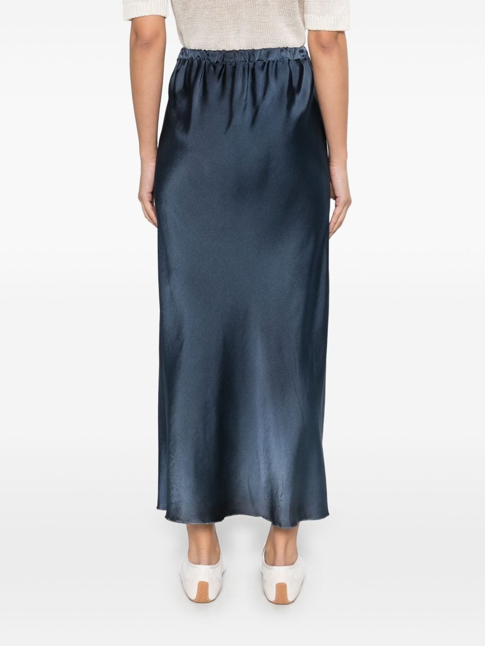 satin midi skirt - 4