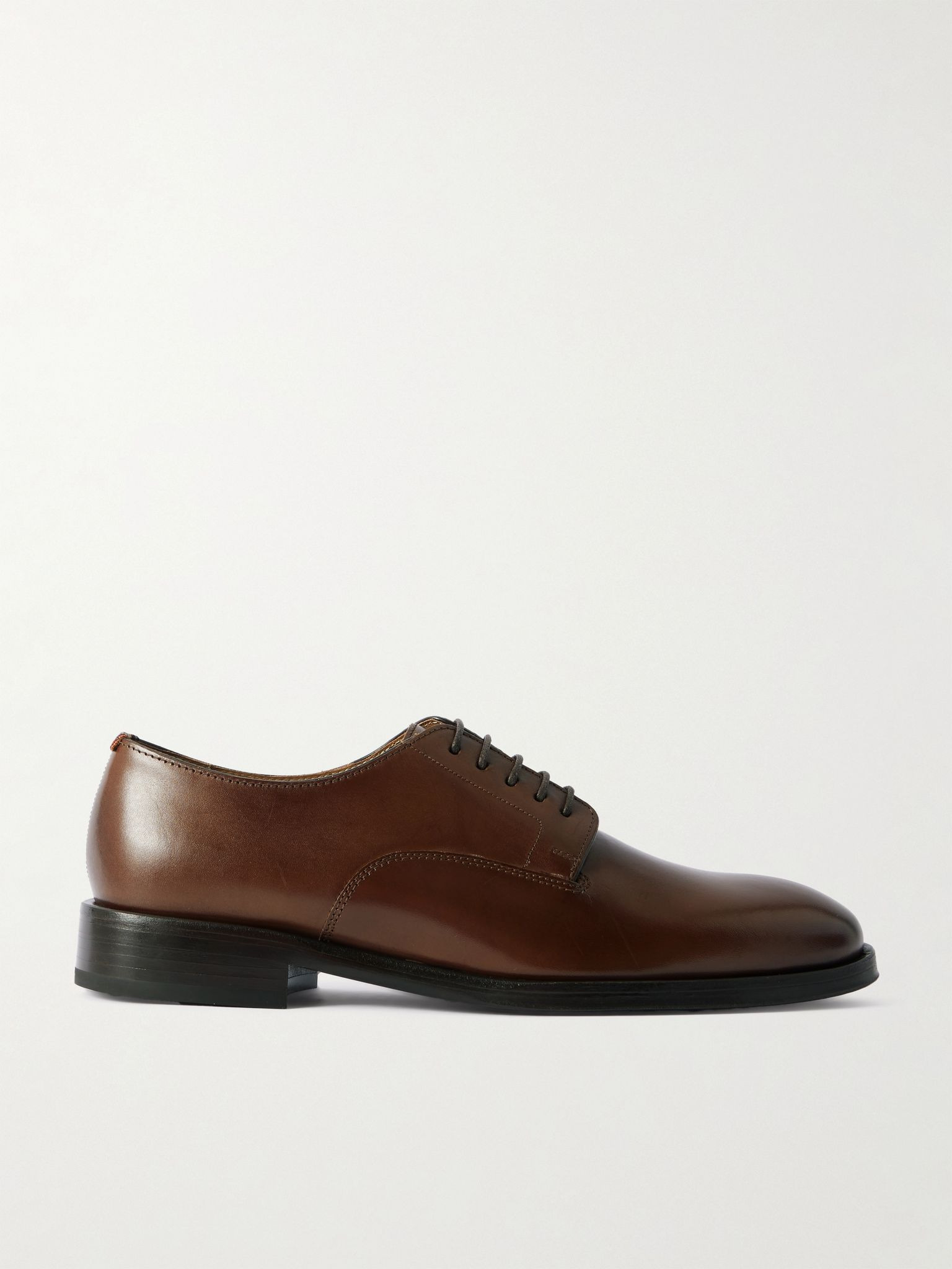 Jason Leather Derby Shoes Brown - 1