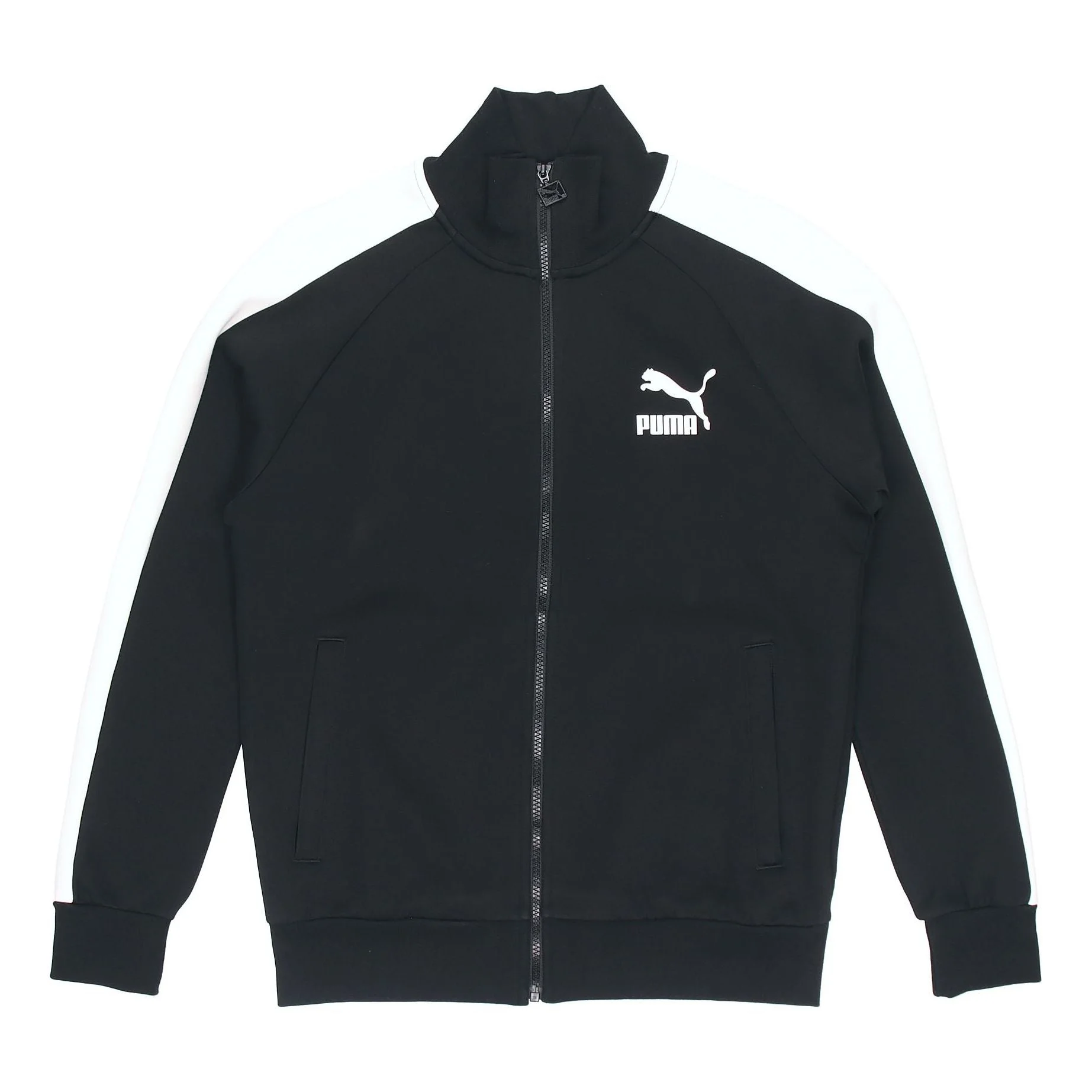 PUMA Sports Leisure Knitted Stand-up Collar Jacket Men's Black 531377-01 - 1