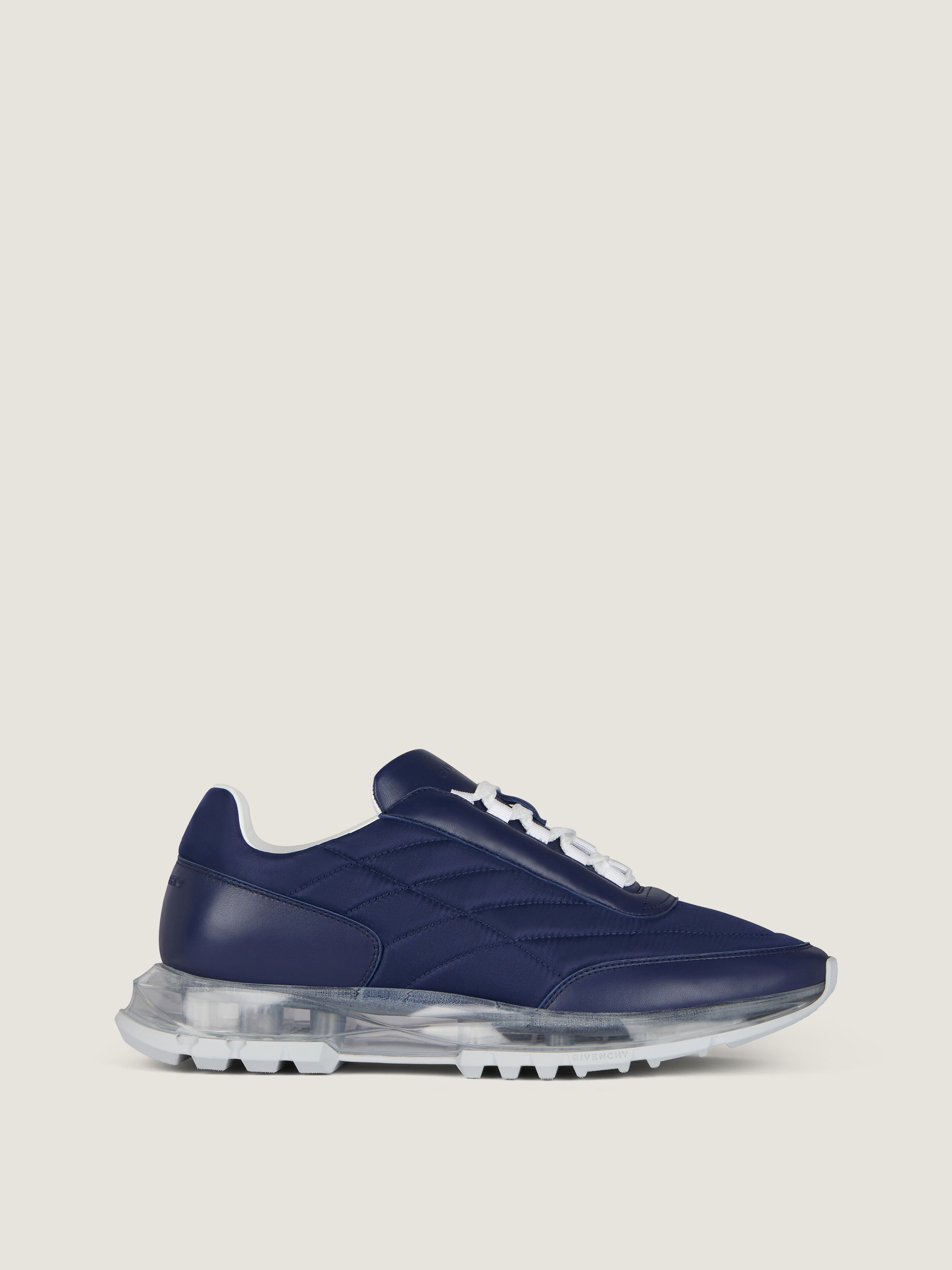 TRAINERS SNEAKERS IN PADDED NYLON AND LEATHER - 2