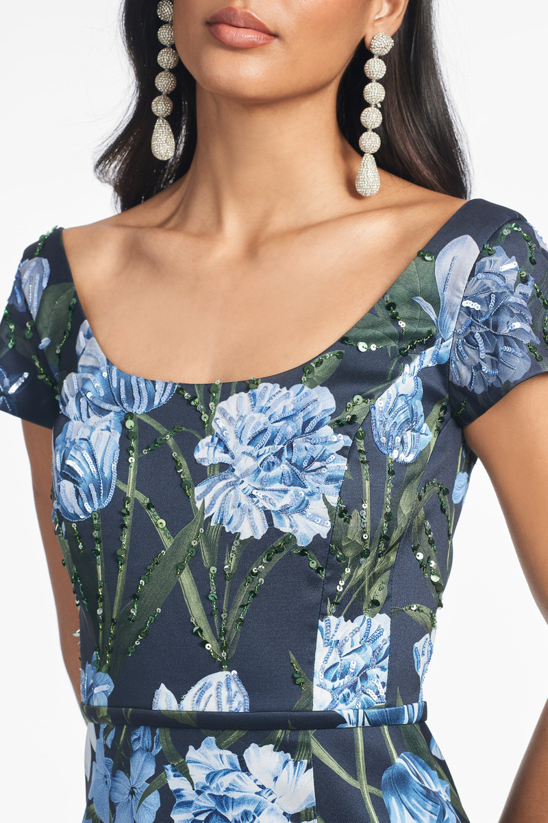SACHIN & BABI EMBELLISHED GRACE GOWN - NIGHT SKY PRIMA GARDEN outlook
