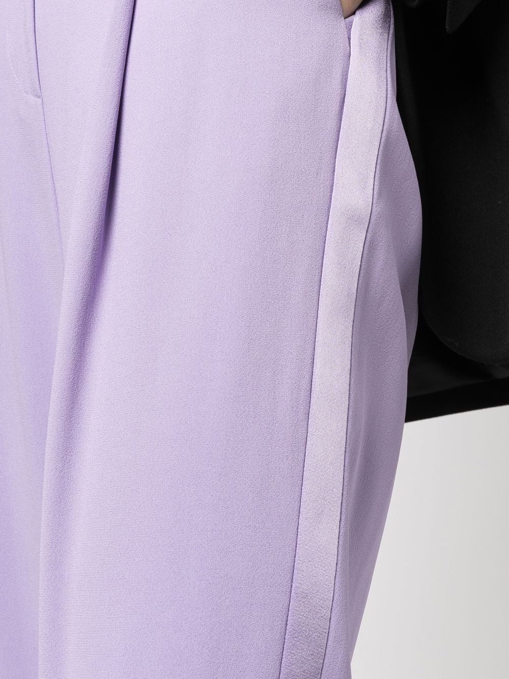 side-stripe straight leg trousers - 5