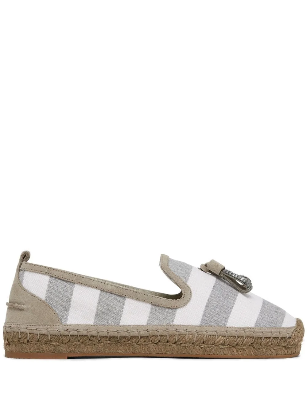 striped canvas espadrilles - 1