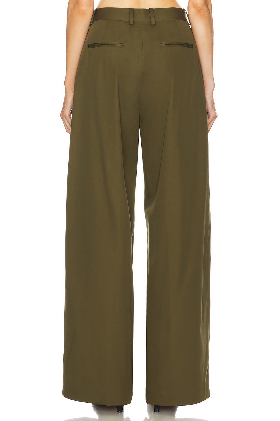 Pleated Wide Leg Pant - 4