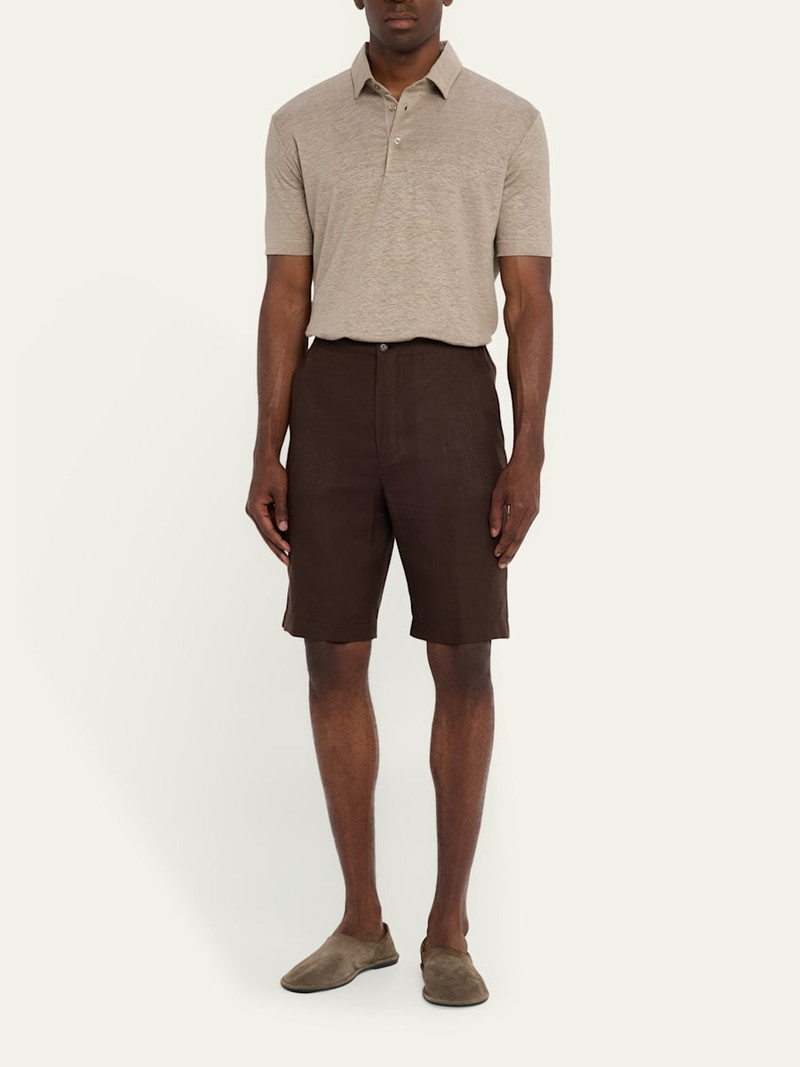 Loro Piana Men's Linen Jersey Dublon Polo Shirt outlook