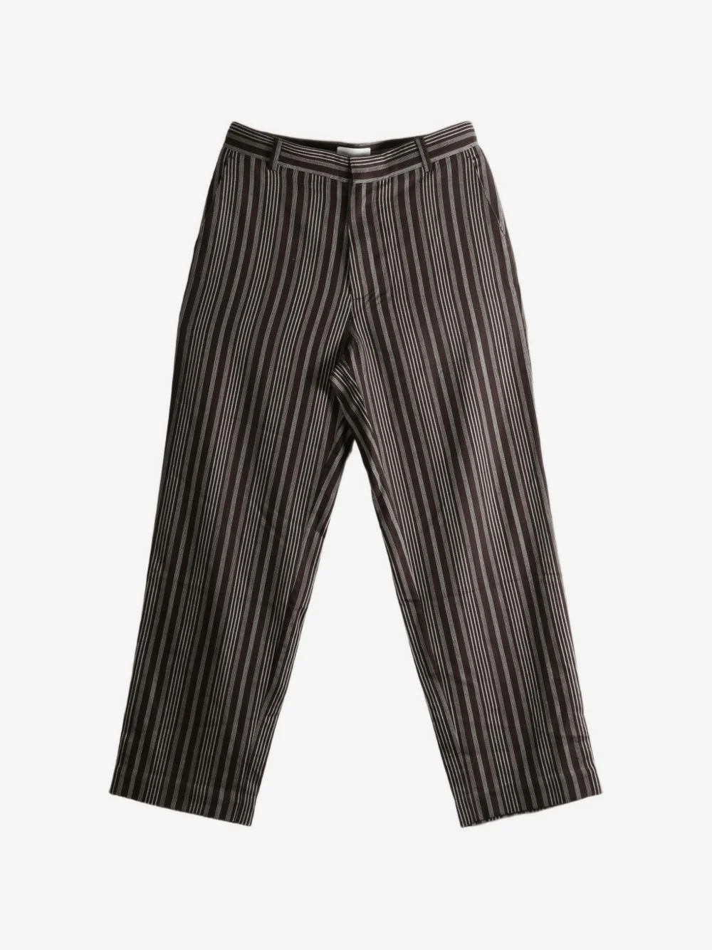 striped straight-leg trousers - 1