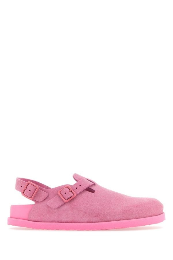 Pink suede Tokyo slippers - 1