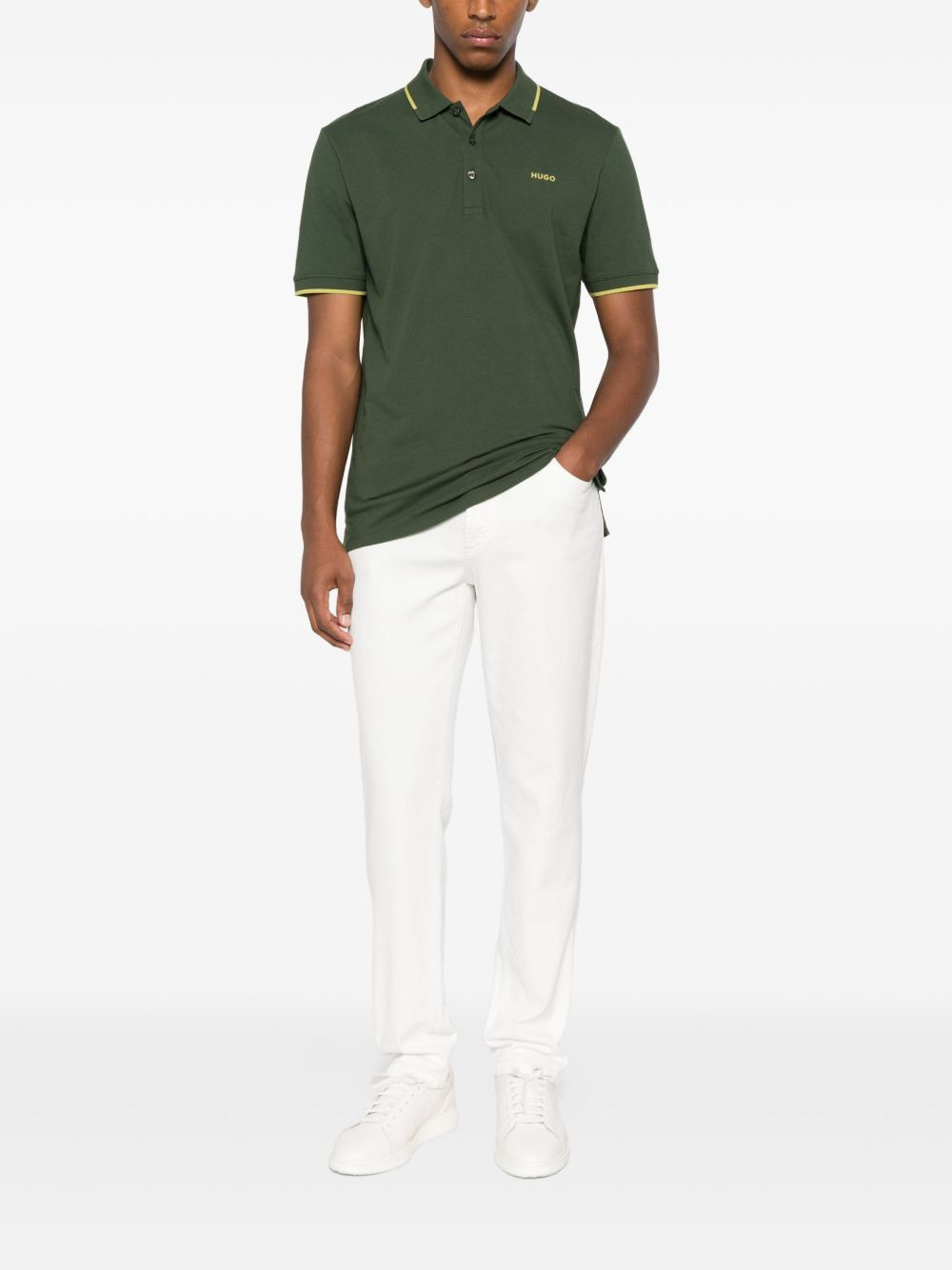 tipped polo shirt - 2