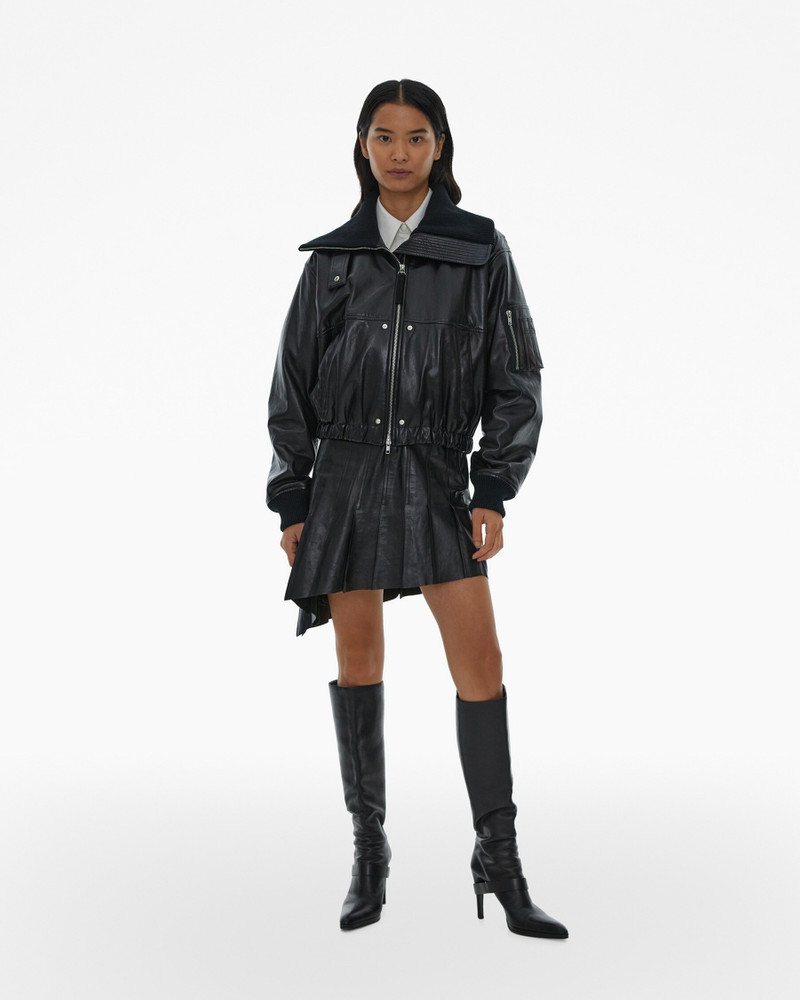 Helmut Lang LEATHER BOMBER JACKET outlook