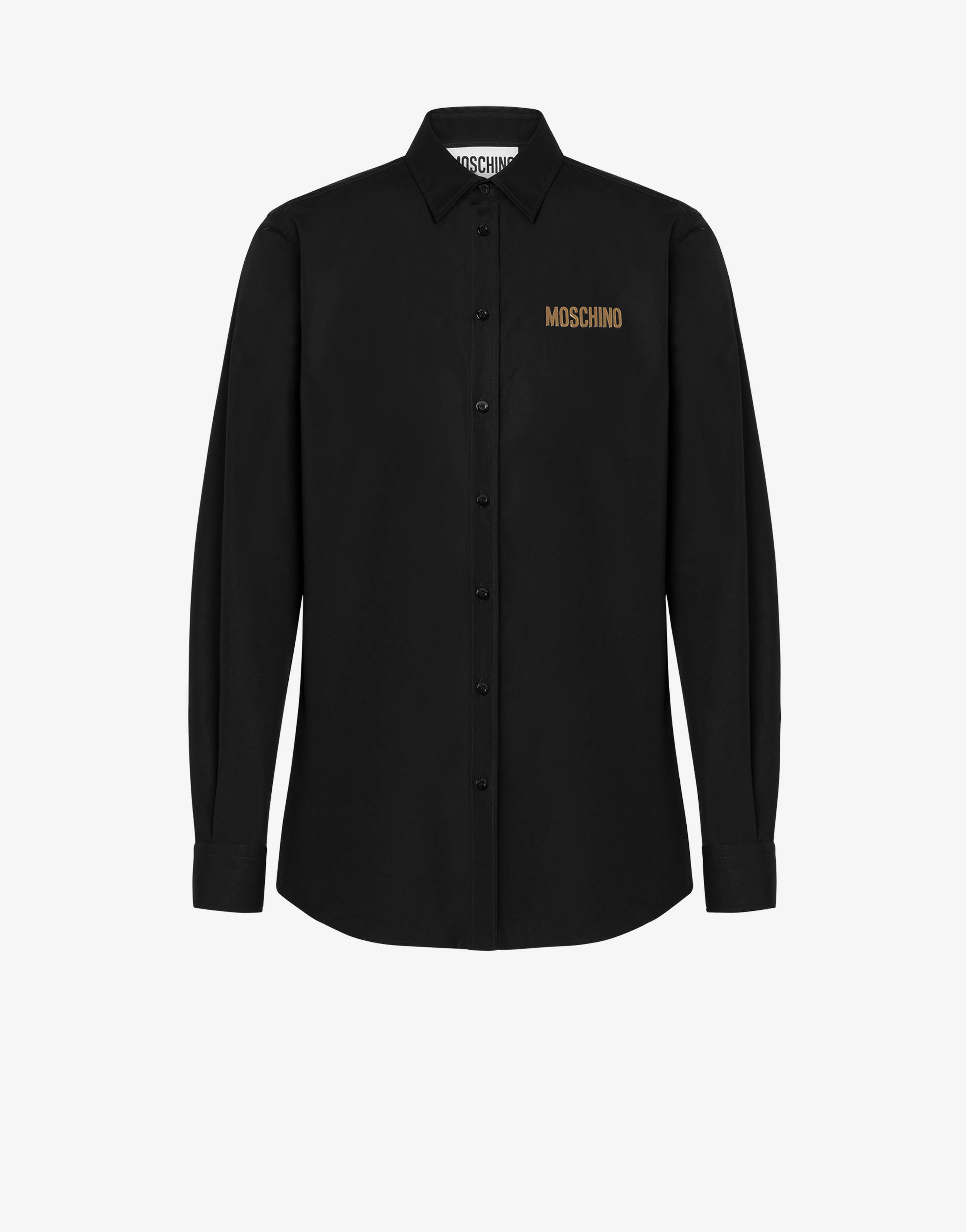 METALLIC LOGO POPLIN SHIRT - 1