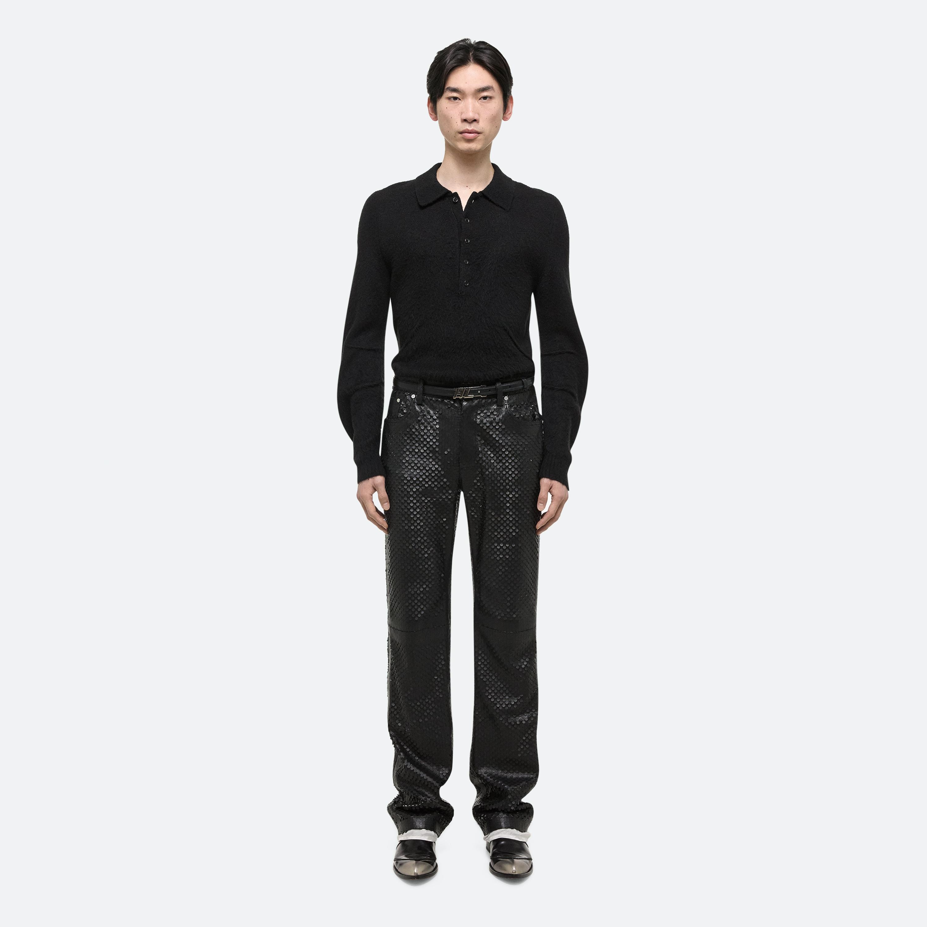 HOLE-PUNCHED WORKER PANTS - 3