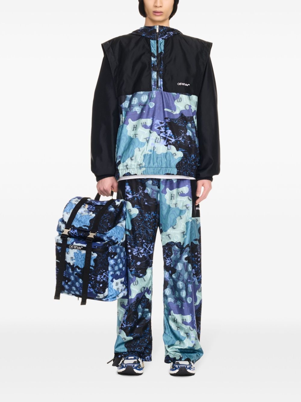 graphic-print windbreaker - 2