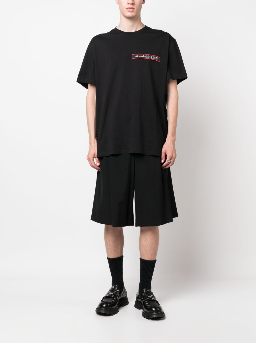 logo-patch cotton T-shirt - 2