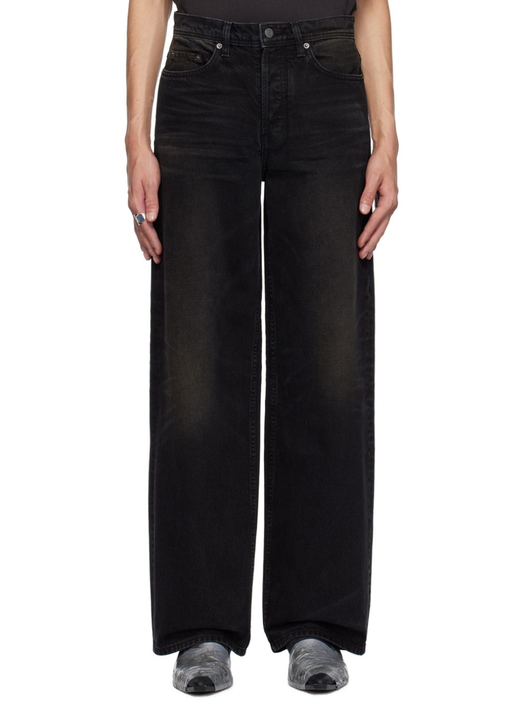 Black Corpse Pose Jeans - 1