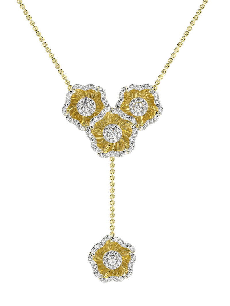 Marchesa HALO FLOWER ROSE GOLD Y NECKLACE outlook