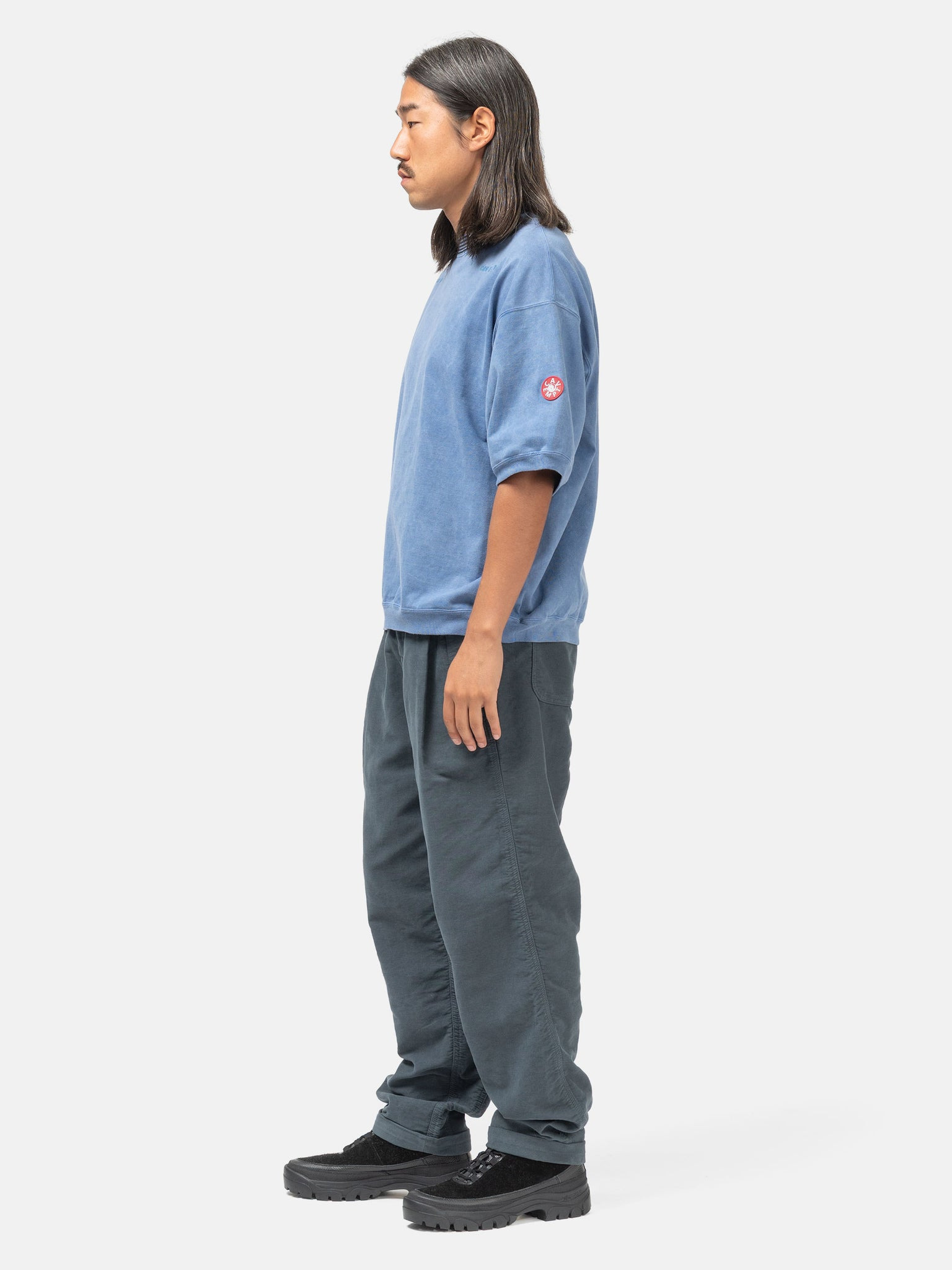 Cotton Casual Pants Grey - 3