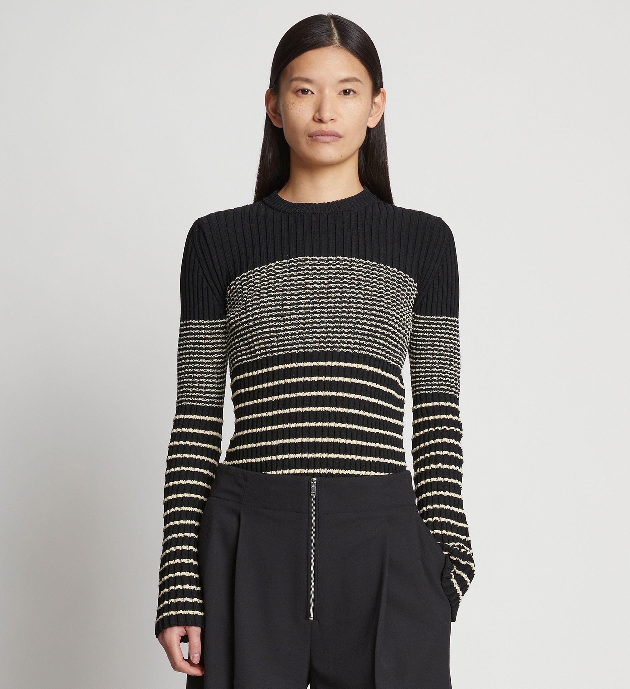 Boucle Mini Stripe Sweater - 2