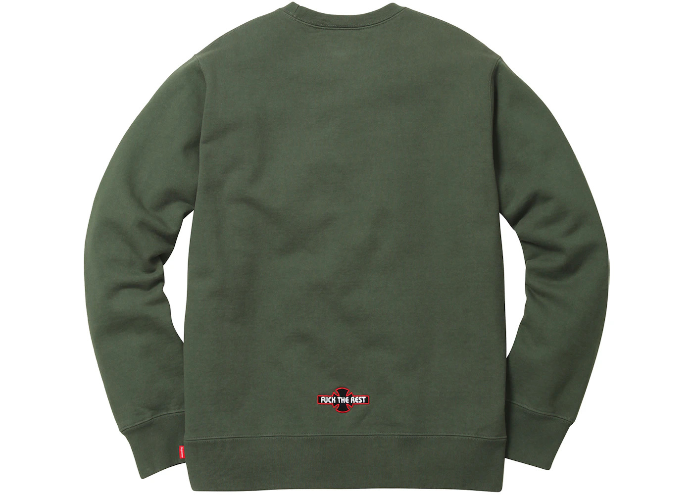 Supreme Independent Fuck the Rest Crewneck Olive Green - 2