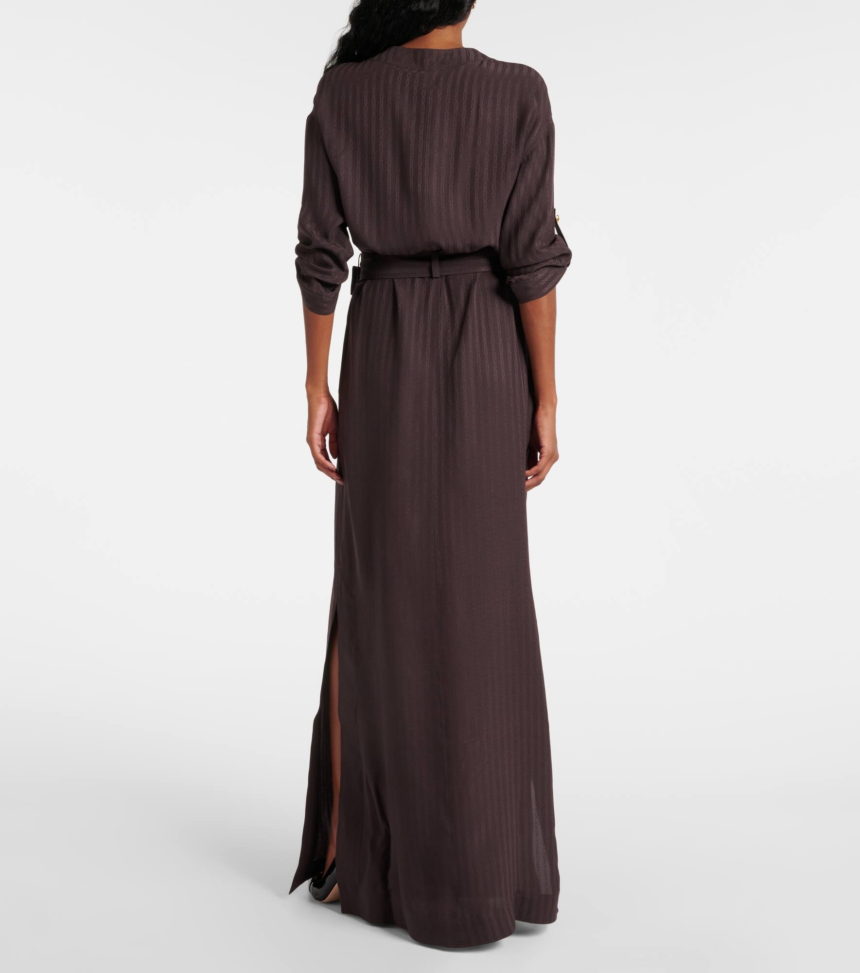 Striped belted shirt dress - 3