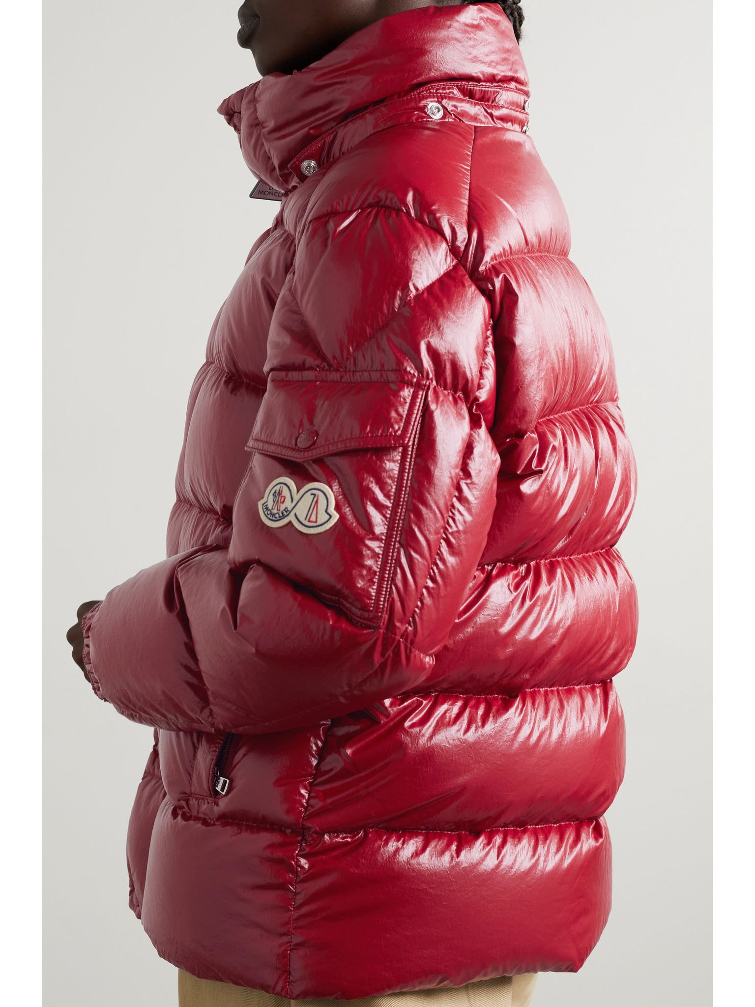 Maya quilted shell down jacket Red - 3