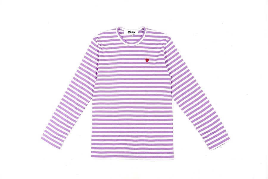 COLOR SERIES LITTLE RED HEART STRIPED L/S T-SHIRT - 1