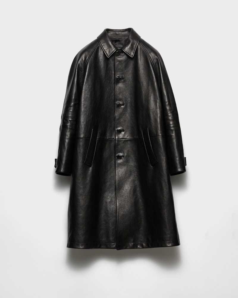 Oversized leather coat 1
