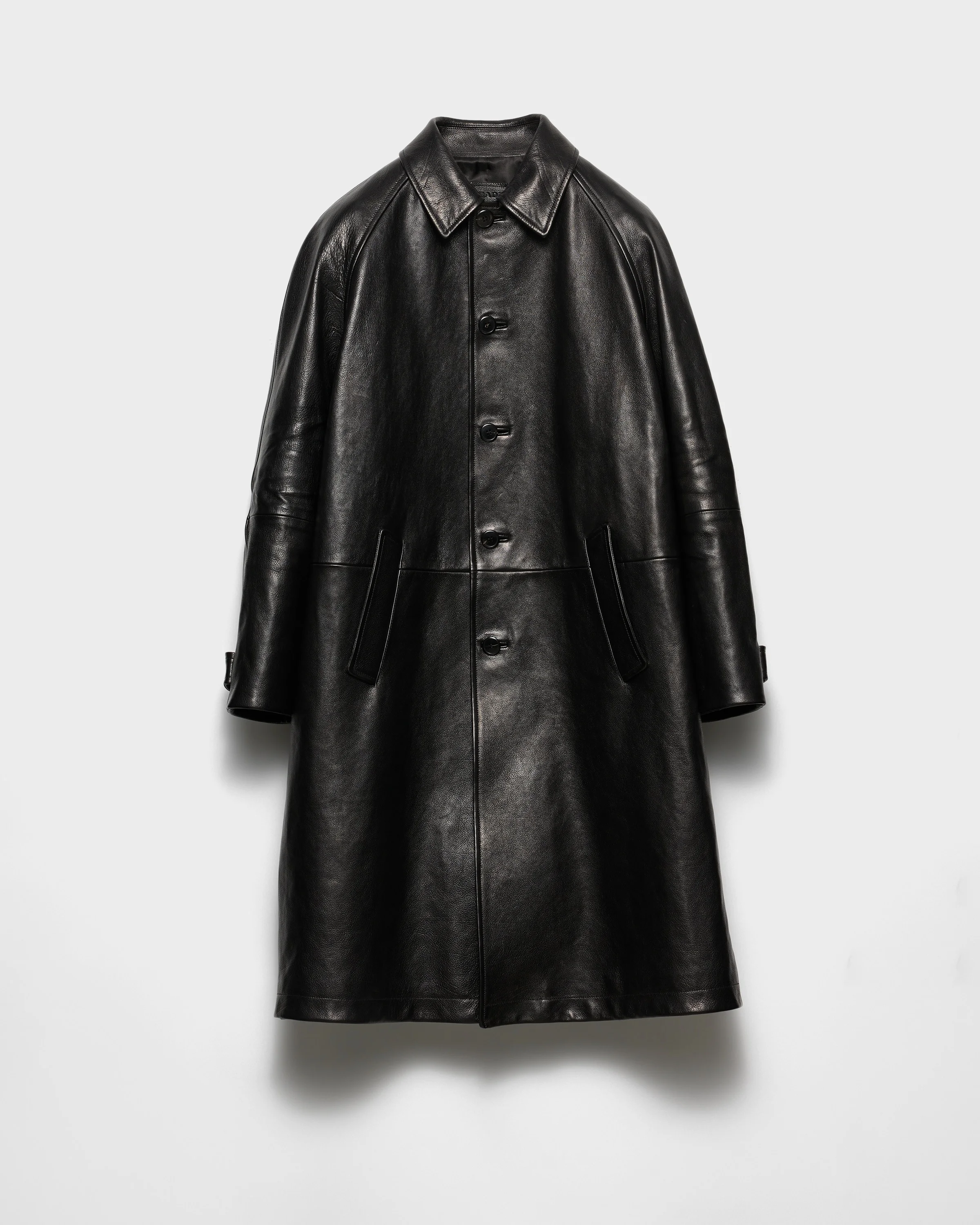 Oversized leather coat - 1