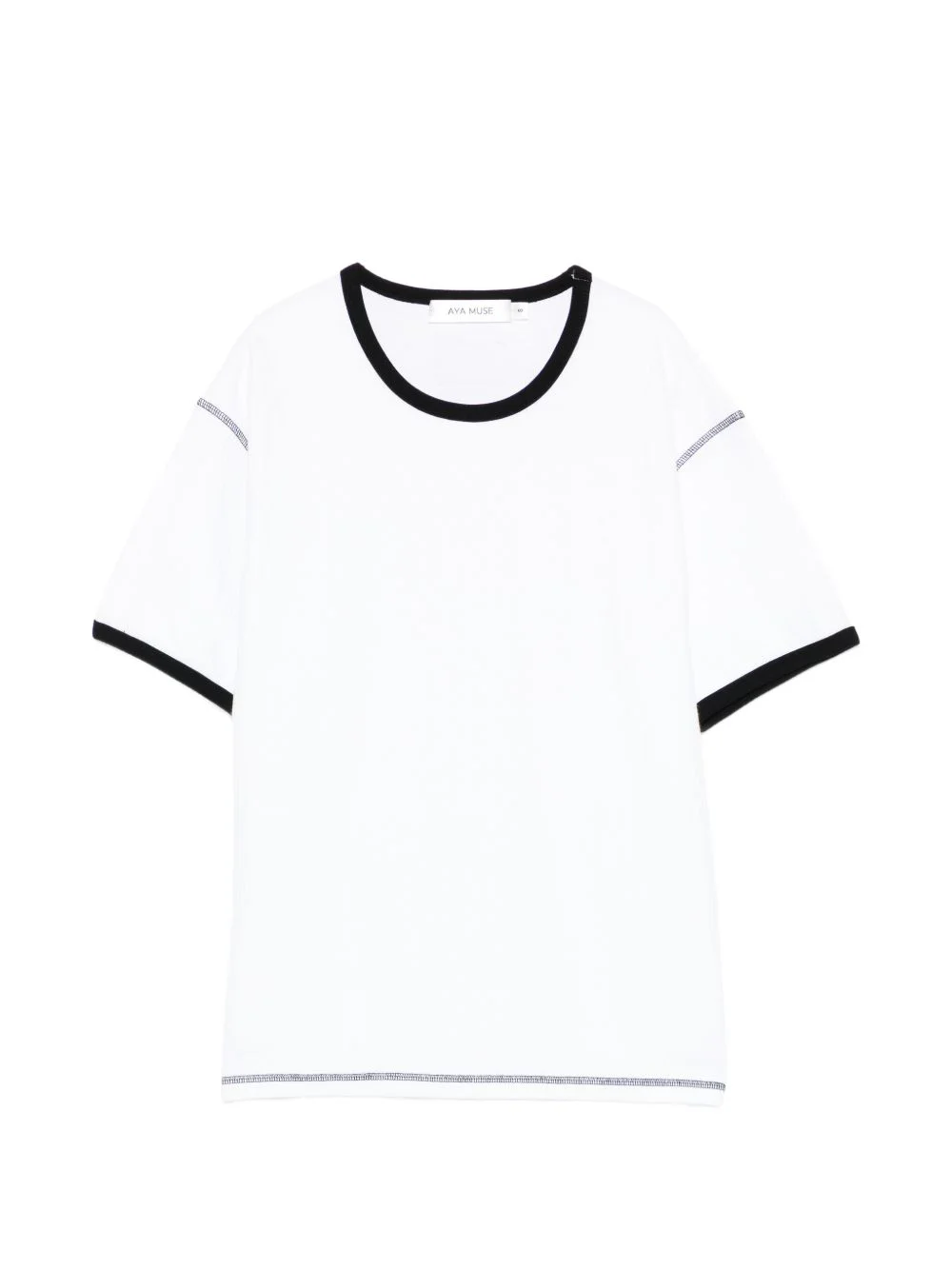 waffle trim T-shirt - 1