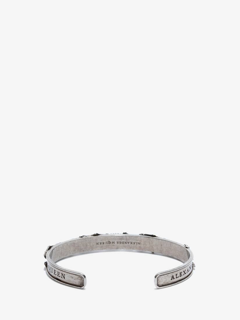 Dancing Skeleton Bracelet in Antique Silver - 2
