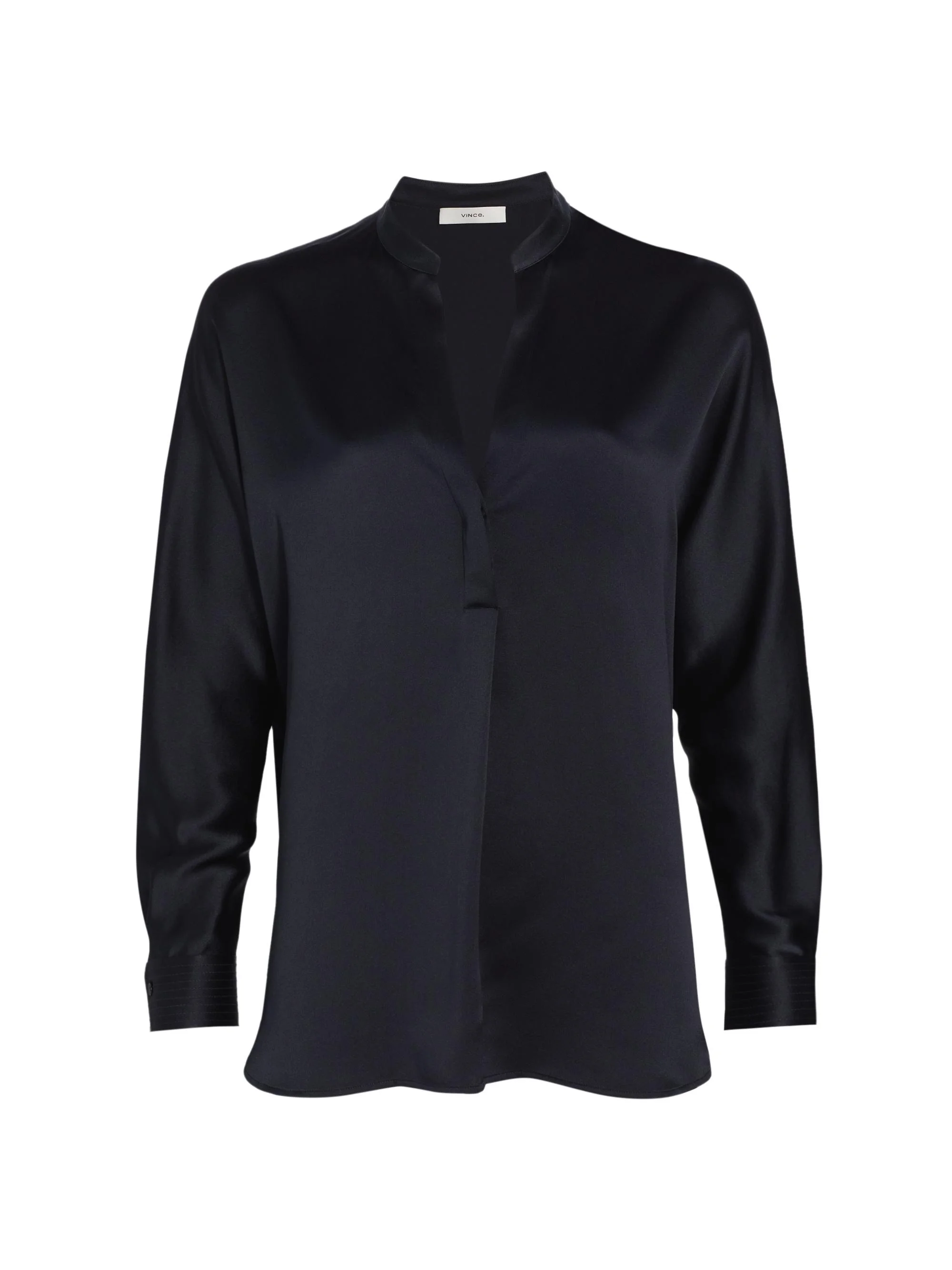 Women's Silk Long-Sleeve Blouse - Coastal - 1