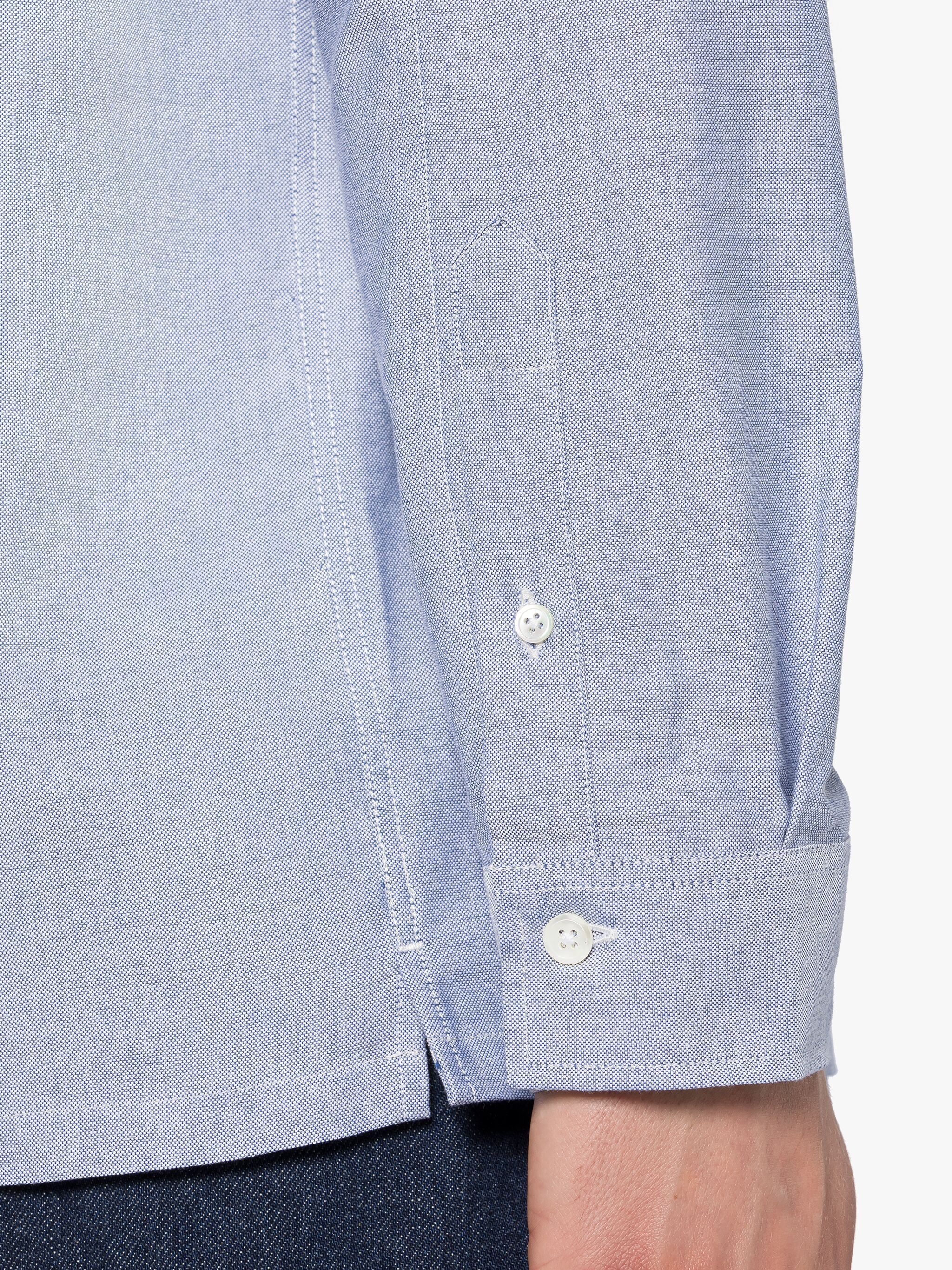 MILITARY BLUE COTTON SHIRT - 6