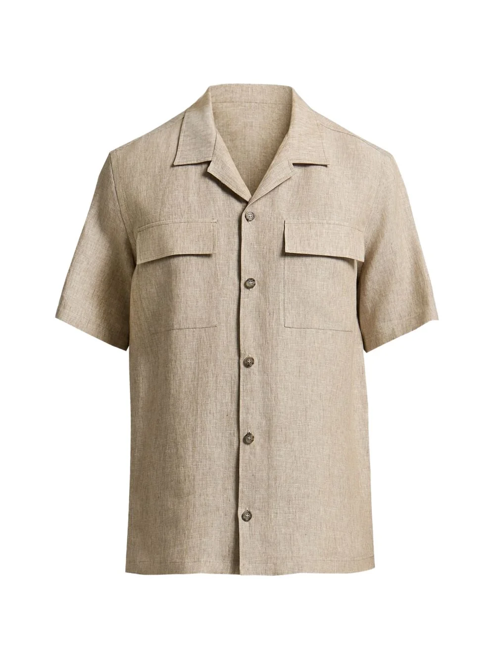 camp-collar shirt - 1