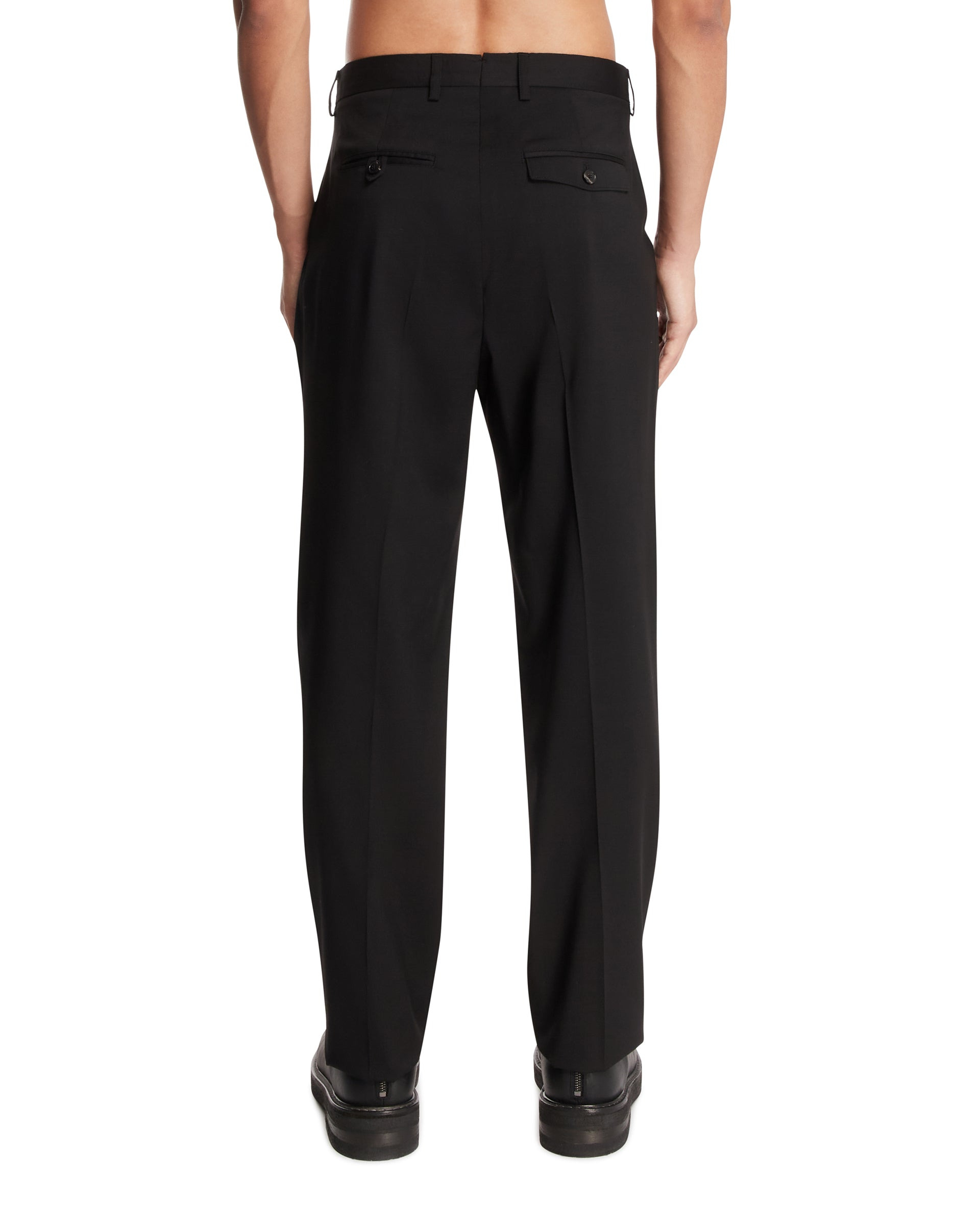 Black Wool Chino Pants 22 - 3