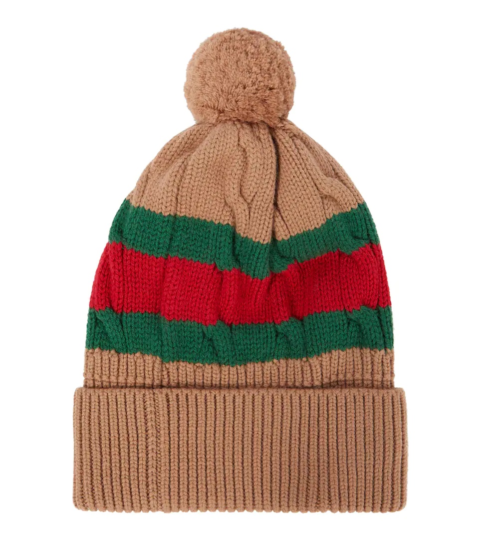 Striped wool beanie - 5