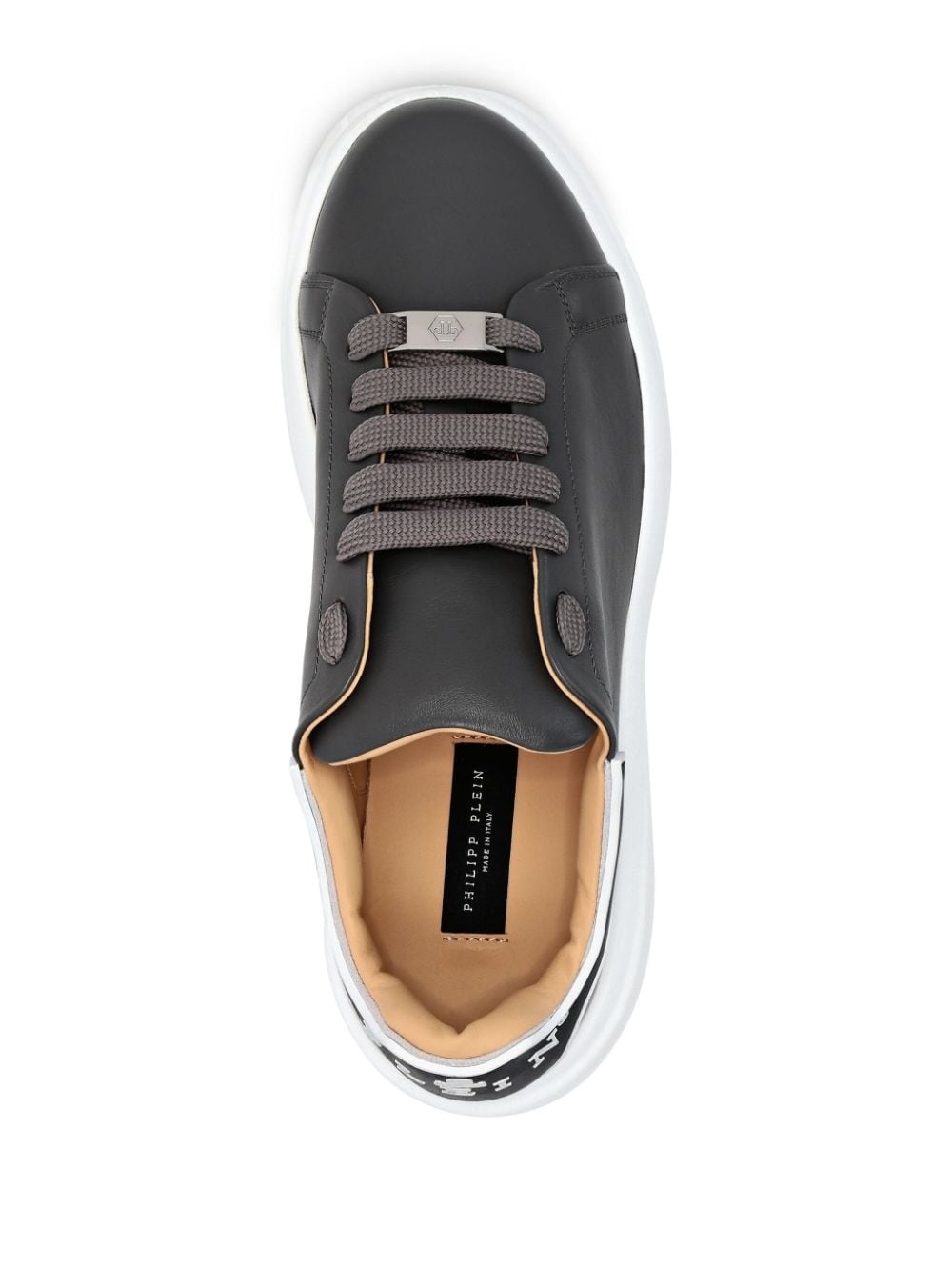 platform leather sneakers - 4