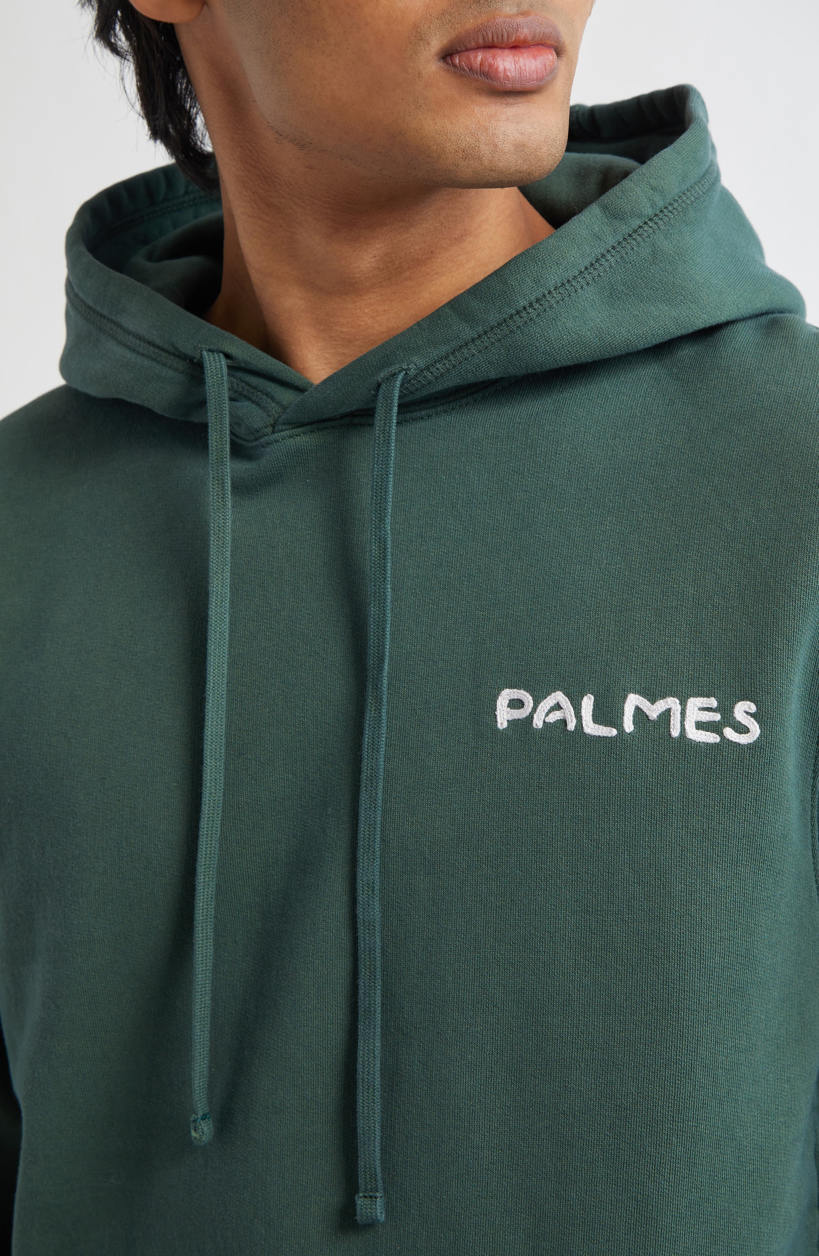PALMES Tower Graphic Hoodie in Dark Green at Nordstrom - 4