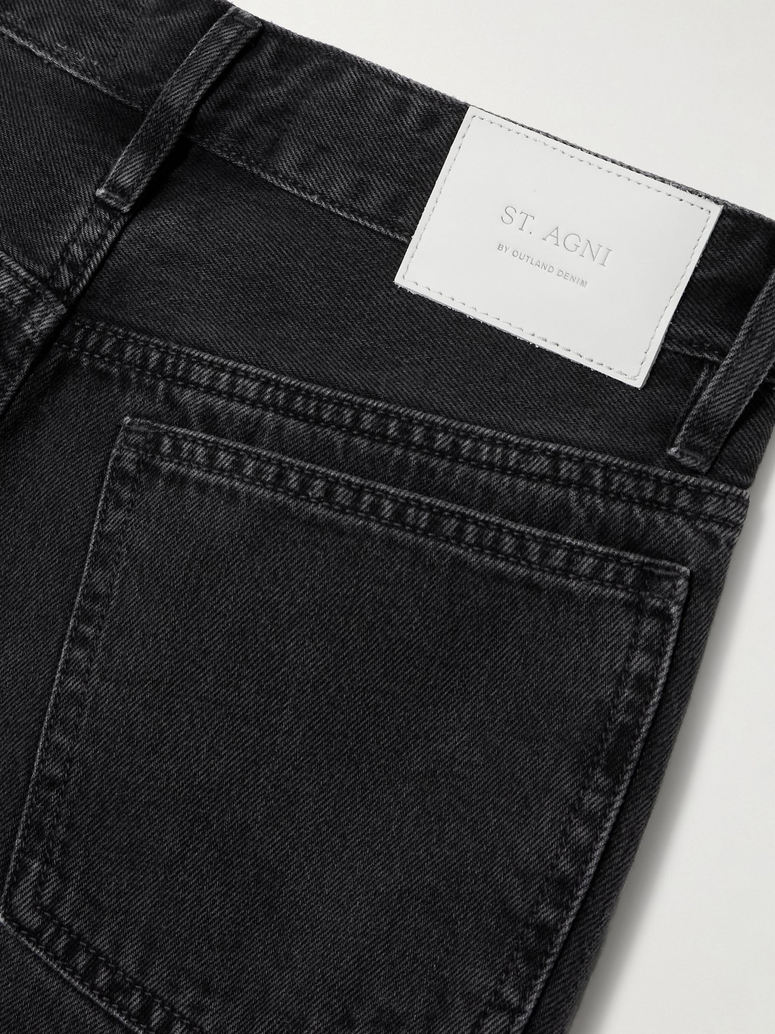 90s low-rise straight-leg organic jeans Black - 6